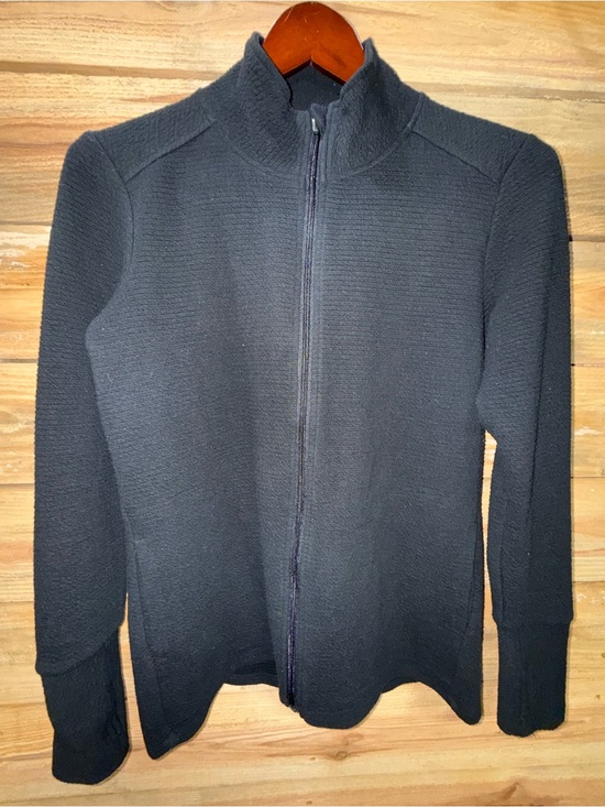 RBX Tops - RBX Women’s Black Full-Zip Ribbed Jacket, Sweatshirt, Sweater, Medium